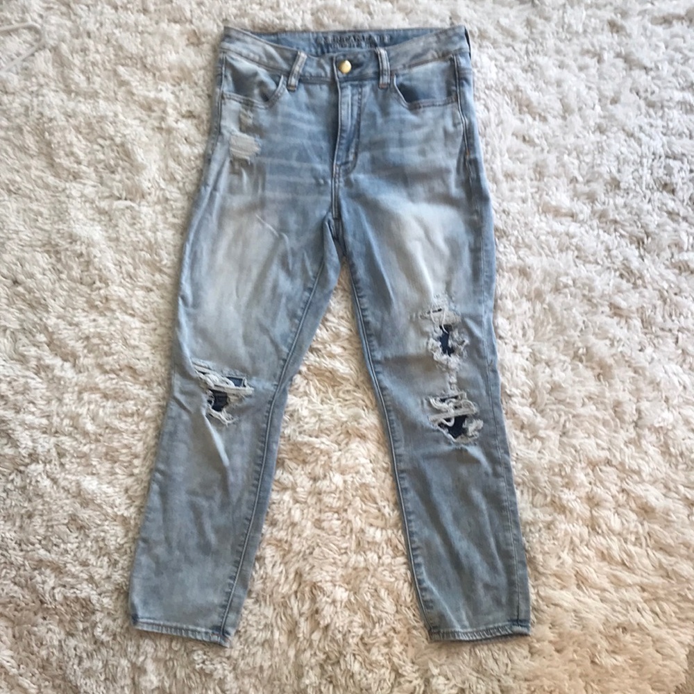 High-rise AE jegging crop jeans